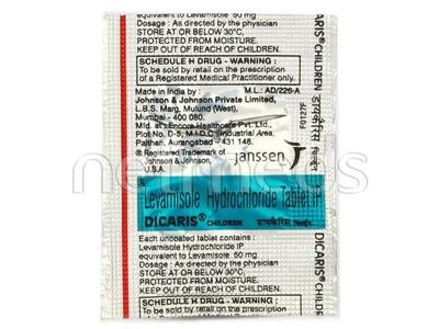 Dicaris Child 50mg Tablet - Parasitic Worms-Ant