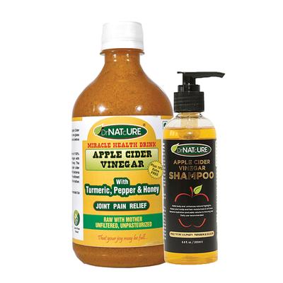 DrNATcURE Apple Cider Vinegar for Joint Pain Relief - Turmeric, Pepper & Honey 500 ml - Apple Cider Vinegars