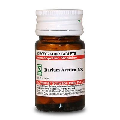 Dr.Willmar Schwabe Barium Acetica 6X Tablet 20 gm - Triturations (Homeo Tablets)