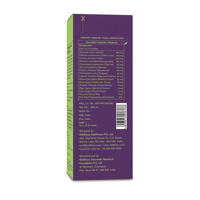Siddhayu Immune Yogue Junior Syrup 200 ml - Health Products