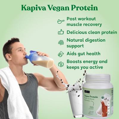 Kapiva Vegan Protein Powder - Cookies & Cream 1 kg - Speciality Medicines