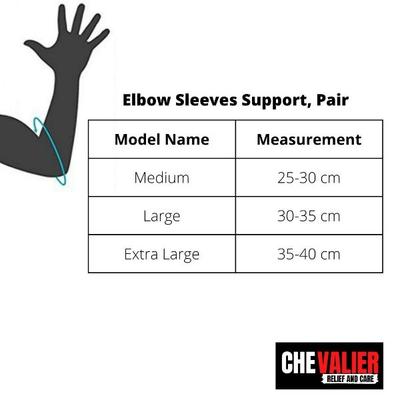 Chevalier Elbow Sleeves Compression Braces - Black (L) - Supports And Braces