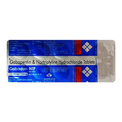 GABADON NTP 100/10mg Tablet 10's - Neuropathic Pain-Dru