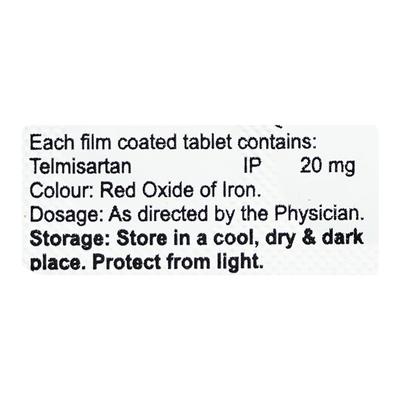 TELMIFORD 20 Tablet 10's - Hypertension-Ang