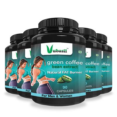 Vubasil Green Coffee Bean Extract Capsule (Pack of 5 x 90's) - Weight Loss