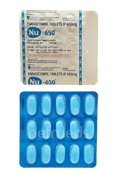 NU 650mg Tablet 15'S - Fever-Ana