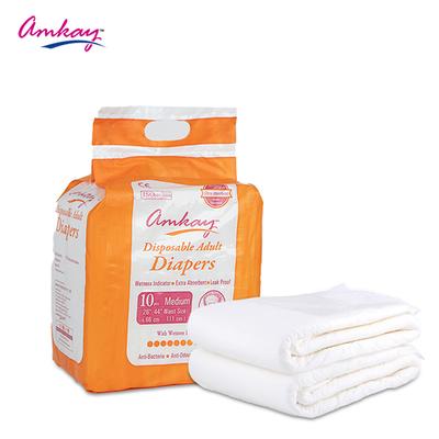 Amkay Disposable Adult Diapers (M) 10's - Adult Diapers & Pads
