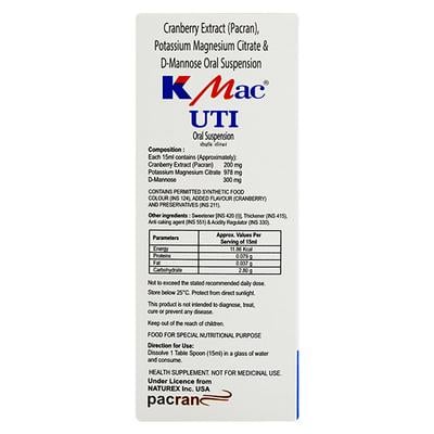 K Mac Uti Oral Solution 100ml - Urinary Retention-Uri
