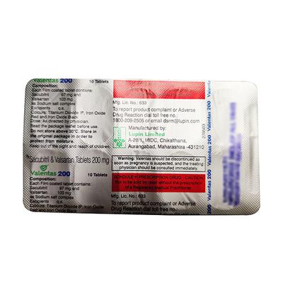 VALENTAS 200 Tablet 10's - Heart Failure-Ant