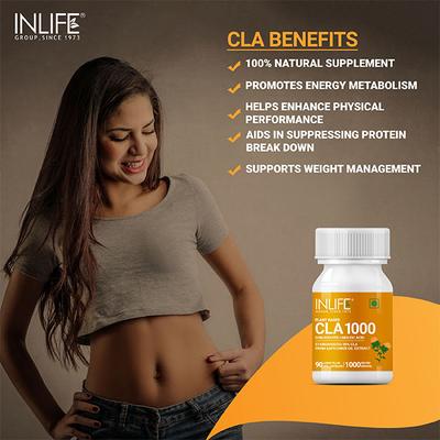 INLIFE Plant Based CLA 1000 mg Veg Capsule 90's - Women Health