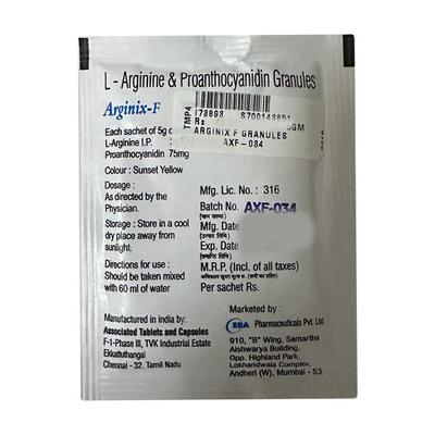 ARGINIX F Sugar Free Orange Flavour Granule 5gm - Supplements-Sup