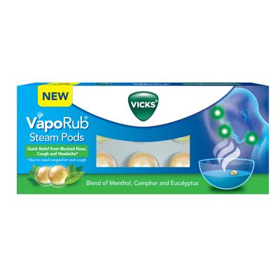 Vicks VapoRub Steam Pods 10's - Nasal Decongestion