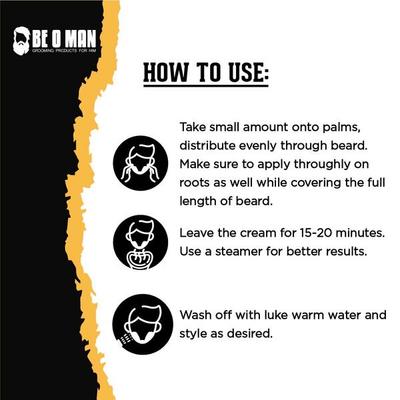 Be O Man Beard Spa Cream - Soft & Shine 100 gm - Beard Cream