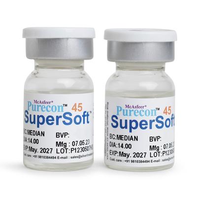 Purecon SuperSoft 45 Yearly Disposable Contact Lenses (Power -2.50) 2's - Eyecare Lenses