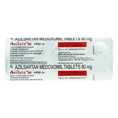 Azilura 80mg Tablet 10'S - Hypertension-Ang