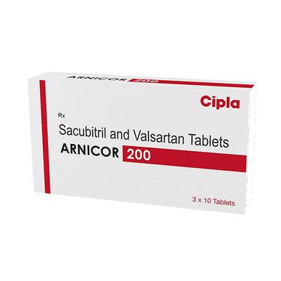 ARNICOR 200 Tablet 10's - Heart Failure-Ant