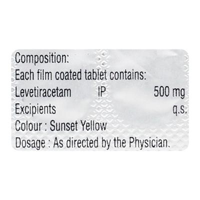 Levecad 500mg Tablet 10'S - Epilepsy/Convulsion-Ant
