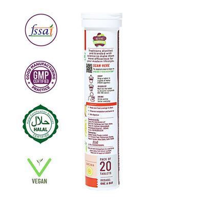 Panchamrit Apple Cider Vinegar Effervescent Tablets - Apple Flavour 20's - General Health