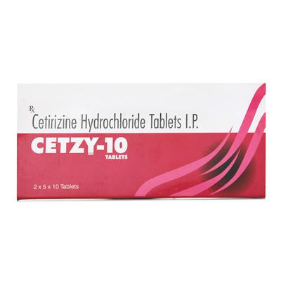 CETZY 10mg Tablet 10's - Allergies-Ant
