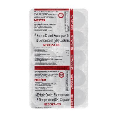 NESOZA RD Capsule 10's - Ulcer/Reflux/Flatulence-Aaa
