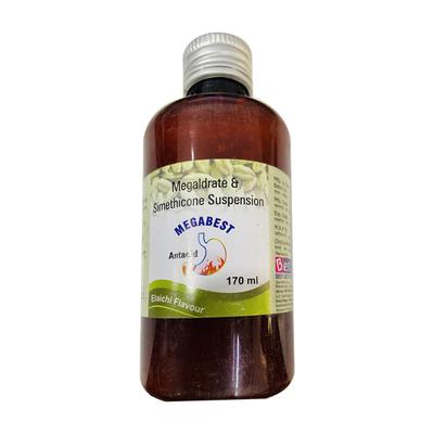 MEGABEST ELAICHI FLAVOUR Suspension 170ml - Ulcer/Reflux/Flatulence-Aaa