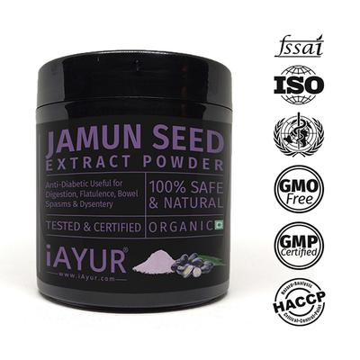 iAYUR Jamun Seed Extract Powder 100 gm - Herbal Dietary Supplement