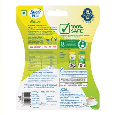 Sugar Free Natura Pellet 500's - Sugar Substitute