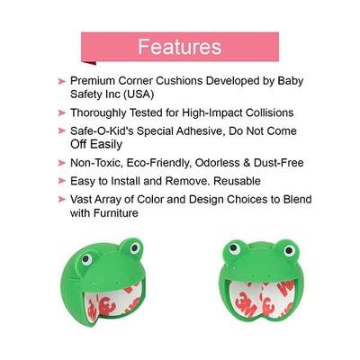 Baby Safety Inc High Quality Cartoon Face Corner Caps (Pack of 2) - Baby Safety