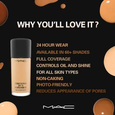M.A.C Studio Fix Fluid Spf 15 Foundation-Nc 46 30 ml - Foundation