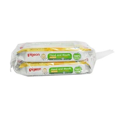 Pigeon Hand and Mouth Wipes 2-in-1 20's - Diapers & Wipes