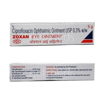 Zoxan Eye Ointment 5gm - Eye Infections-Eaa