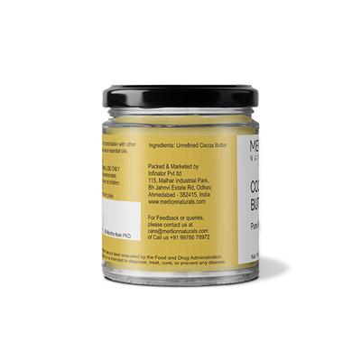 Merlion Naturals Pure & Unrefined Cocoa Butter 150 gm - Body Butter