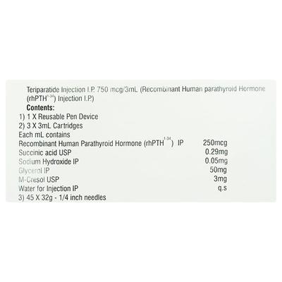 Tricium Pth Tp3 250mcg Injection 1'S - Osteoporosis-Age