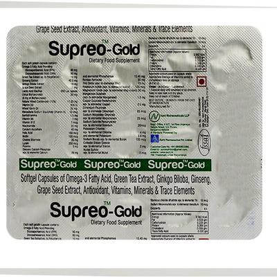 SUPREO GOLD Capsule 15's - Supplements-Cal