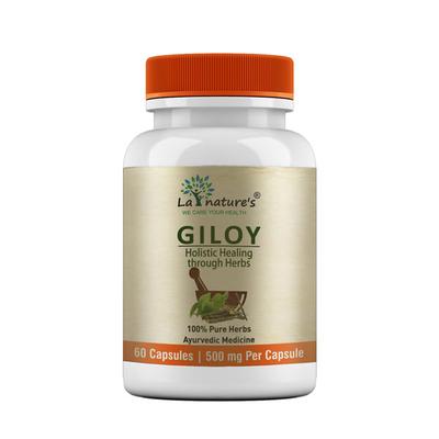 La nature's Giloy 500 mg Capsule 60's - Herbal Dietary Supplement