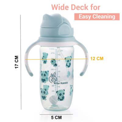 R For Rabbit Bubble Straw Sipper - Blue 1's - Pacifiers & Teethers