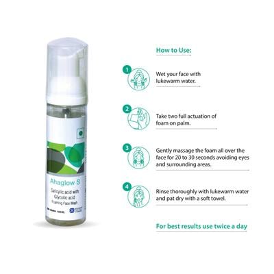 AHAGLOW S FOAMING Face Wash 100ml - Face Wash & Cleansers
