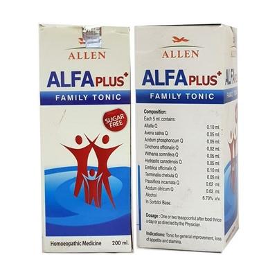 Allen Alfa Plus Sugar Free Family Tonic 200 ml - Speciality Medicine