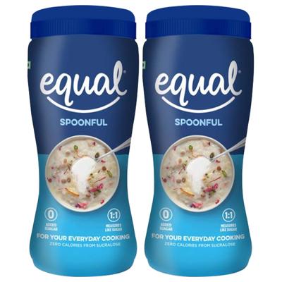 Equal Spoonful Sugar (Jar) (Pack of 2 x 80 gm) 1's - Sugar Substitute