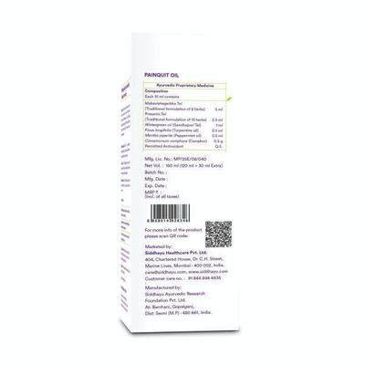Siddhayu Painquit Oil 150 ml - Pain Relief (Ayush)
