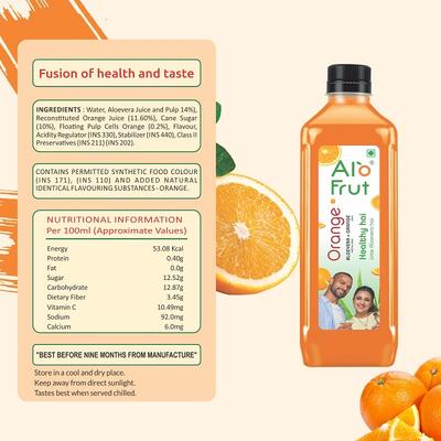 Axiom Alofrut Orange Aloevera Juice 200 ml - Ayurvedic Juices