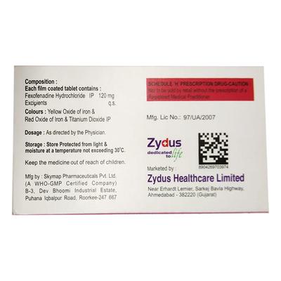 Odifex 120mg Tablet 10'S - Allergies-Ant
