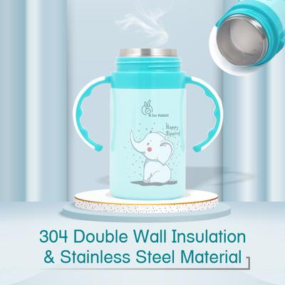 R For Rabbit Steebo Elephant Straw Sipper 300 ml - Blue - Feeding & Nursing