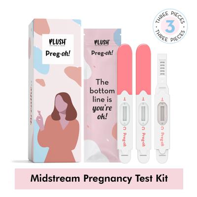 Plush Preg Oh Midstream Pregnancy Test Kit 3's - Intimate Care