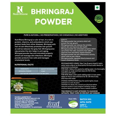 NutriRione Bhringaraj Powder 250 gm - Health Products