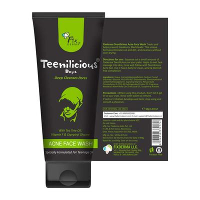 Fixderma Teenilicious Acne Face Wash - Boys 60 gm - Face Wash & Cleansers