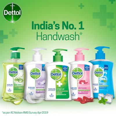 Dettol Original Germ Protection Liquid Handwash - Flip Top 250 ml - Hand Wash & Soaps
