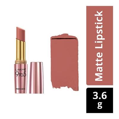 Lakme 9 to 5 Primer + Matte Lip Color - Blushing Nude 3.6 gm - Lipsticks