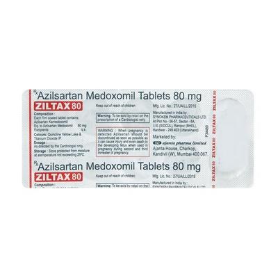 Ziltax 80mg Tablet 10'S - Hypertension-Ang