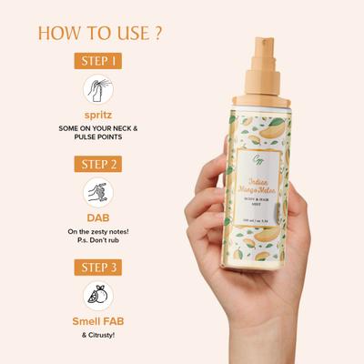 CGG Cosmetics Body & Hair Mist - Indian Mango Melon 100 ml - Body Mist/Spray